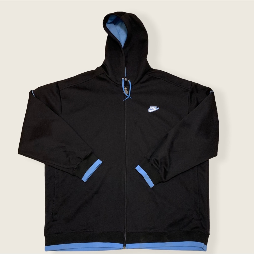 Nike Black and Carolina Blue Hoodie - Picture 1 of 3